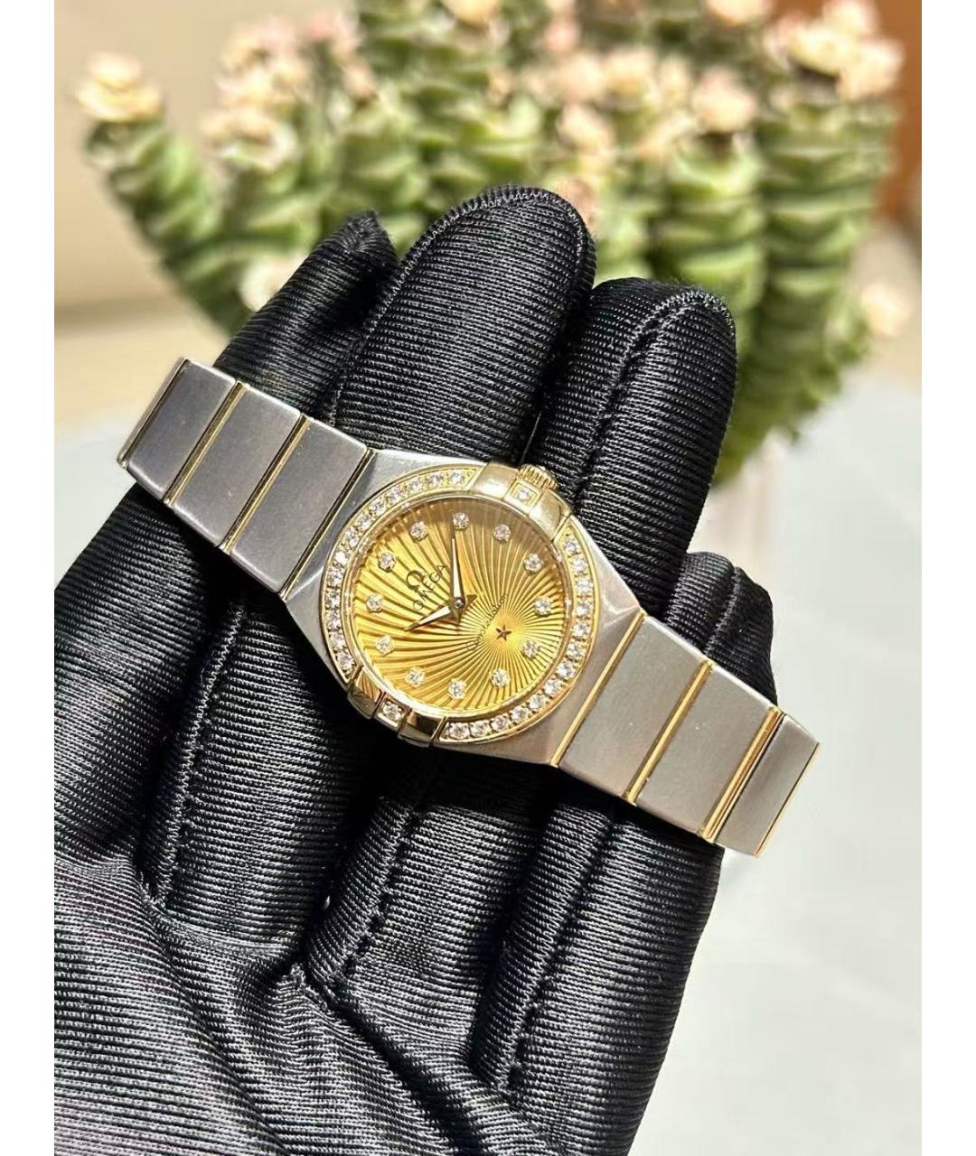 OMEGA Серебряные часы из желтого золота, фото 2