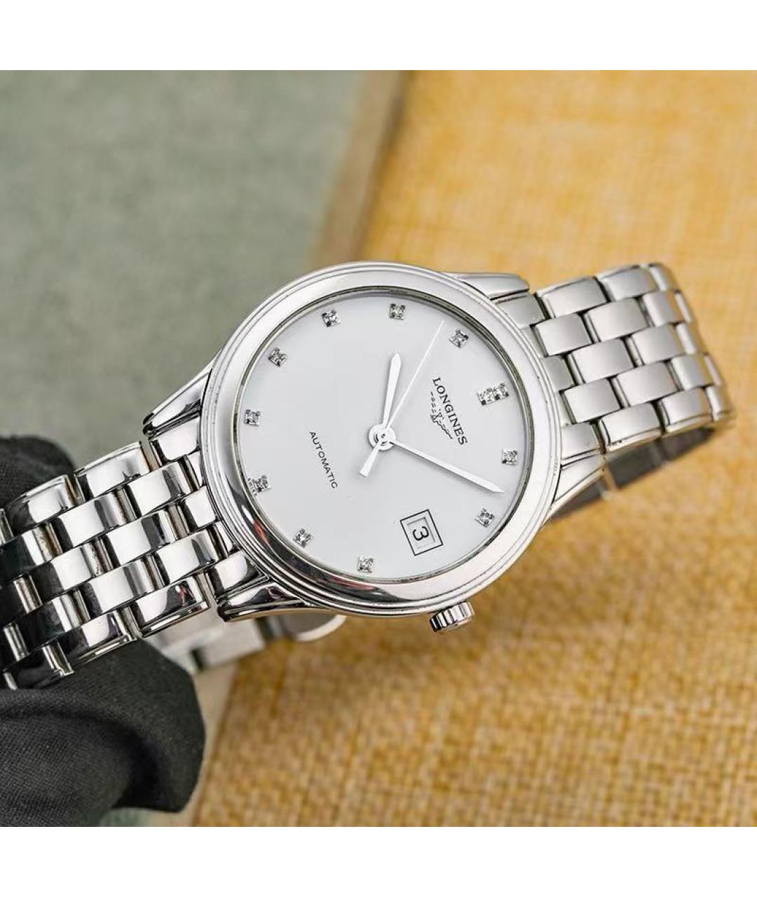 LONGINES Серебряные серебряные часы, фото 3