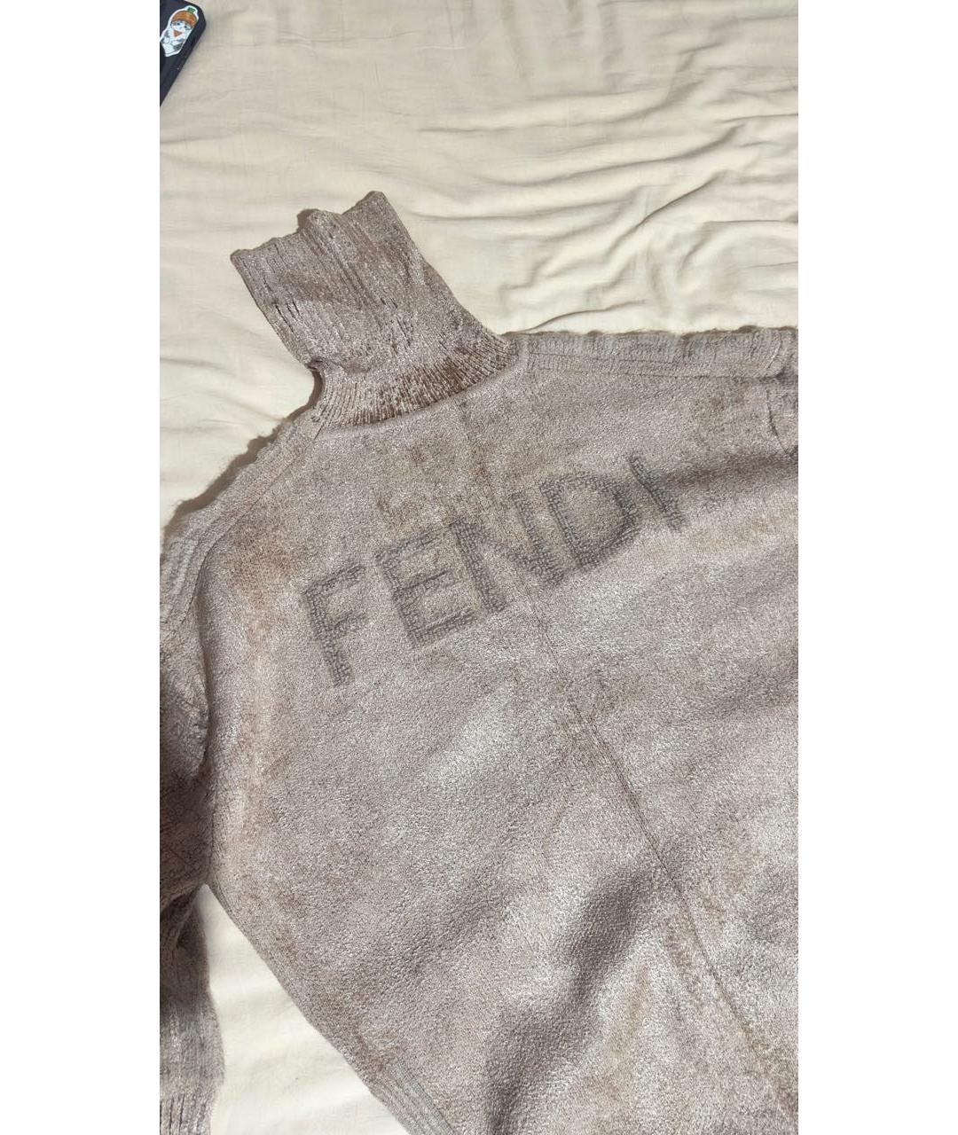FENDI Бежевая водолазка, фото 7