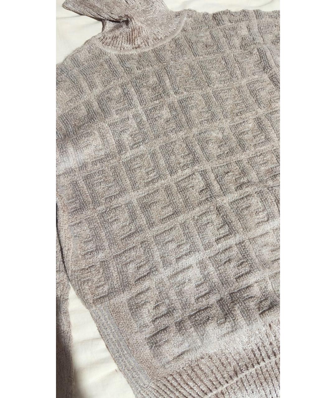 FENDI Бежевая водолазка, фото 2