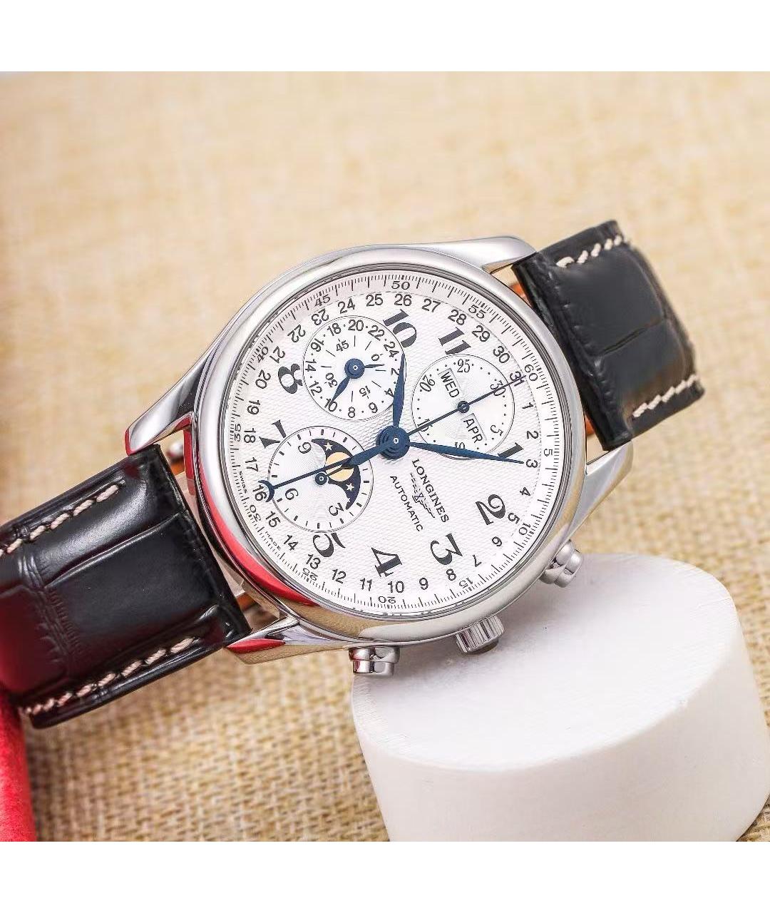 LONGINES Серебряные стальные часы, фото 3