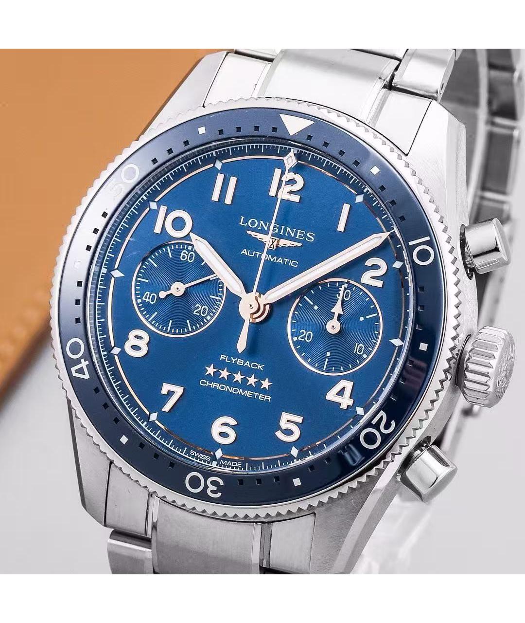 LONGINES Серебряные стальные часы, фото 4