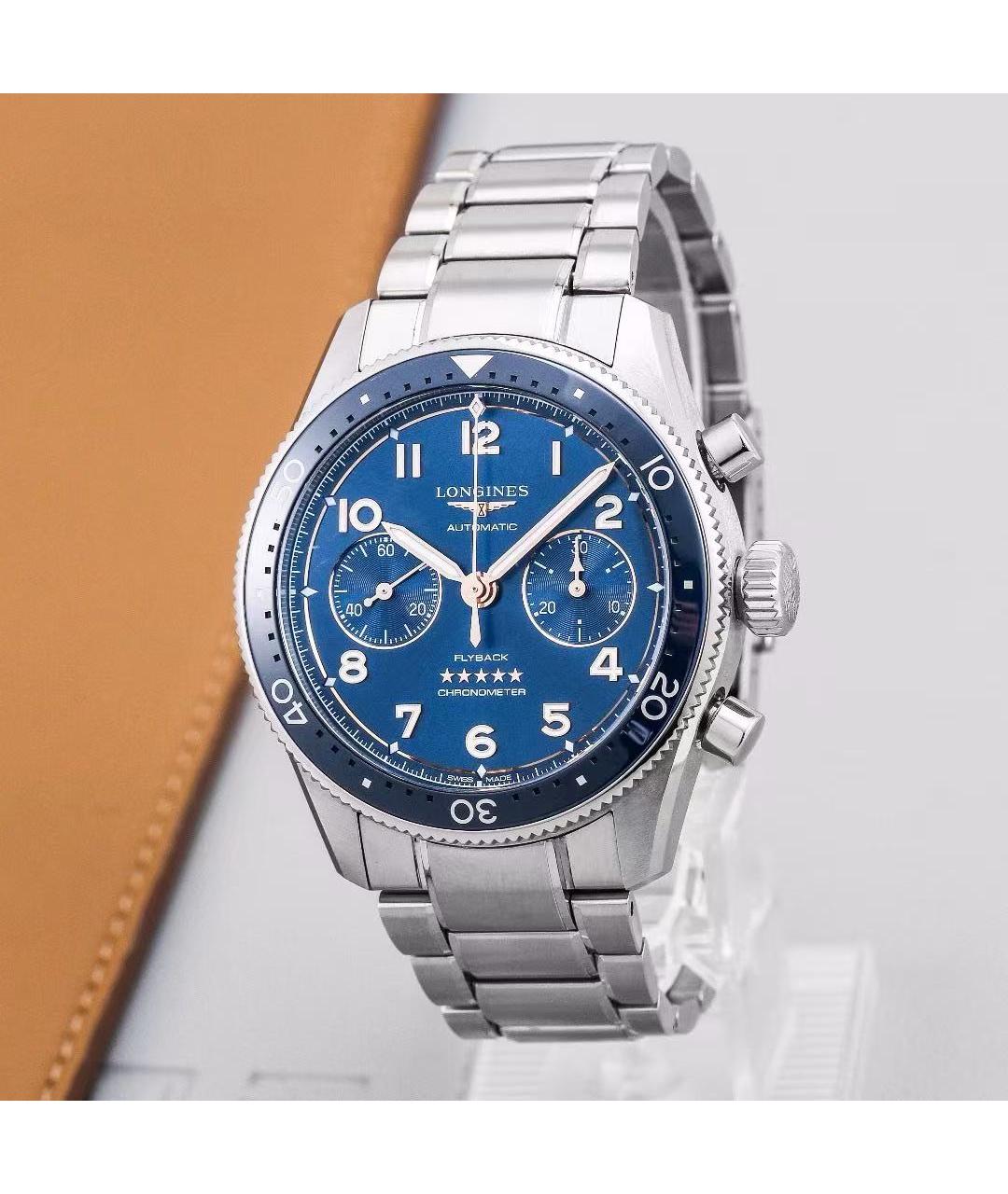 LONGINES Серебряные стальные часы, фото 2