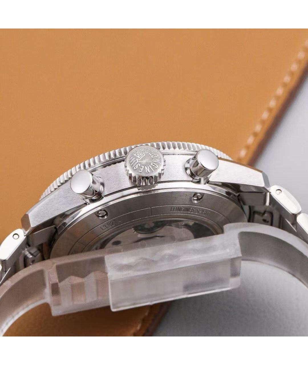 LONGINES Серебряные стальные часы, фото 5