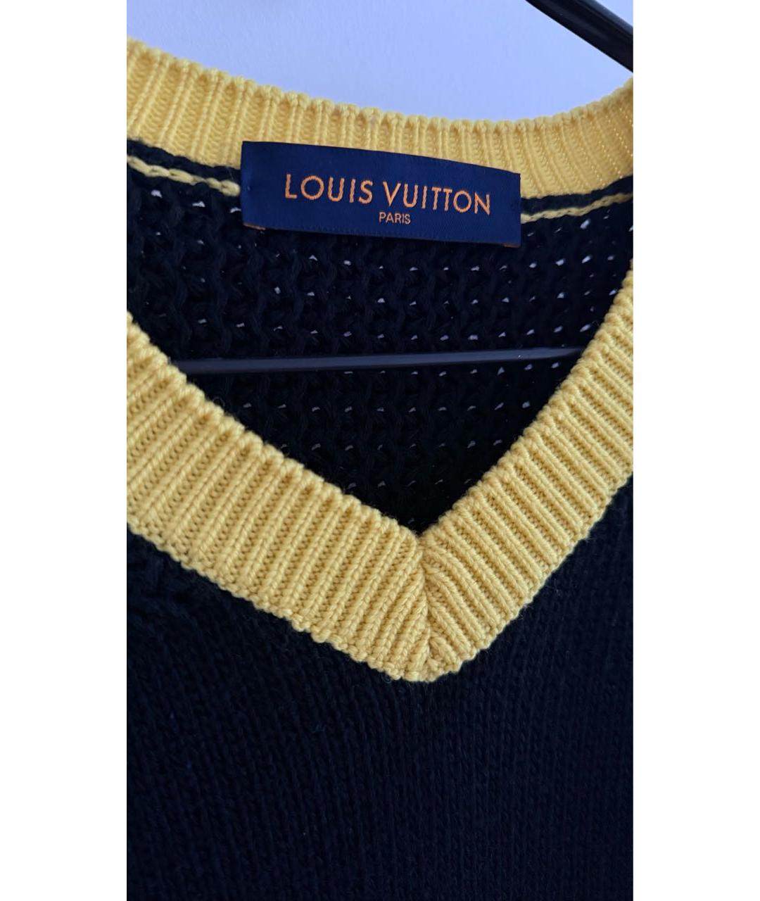 LOUIS VUITTON Черный шерстяной джемпер / свитер, фото 3