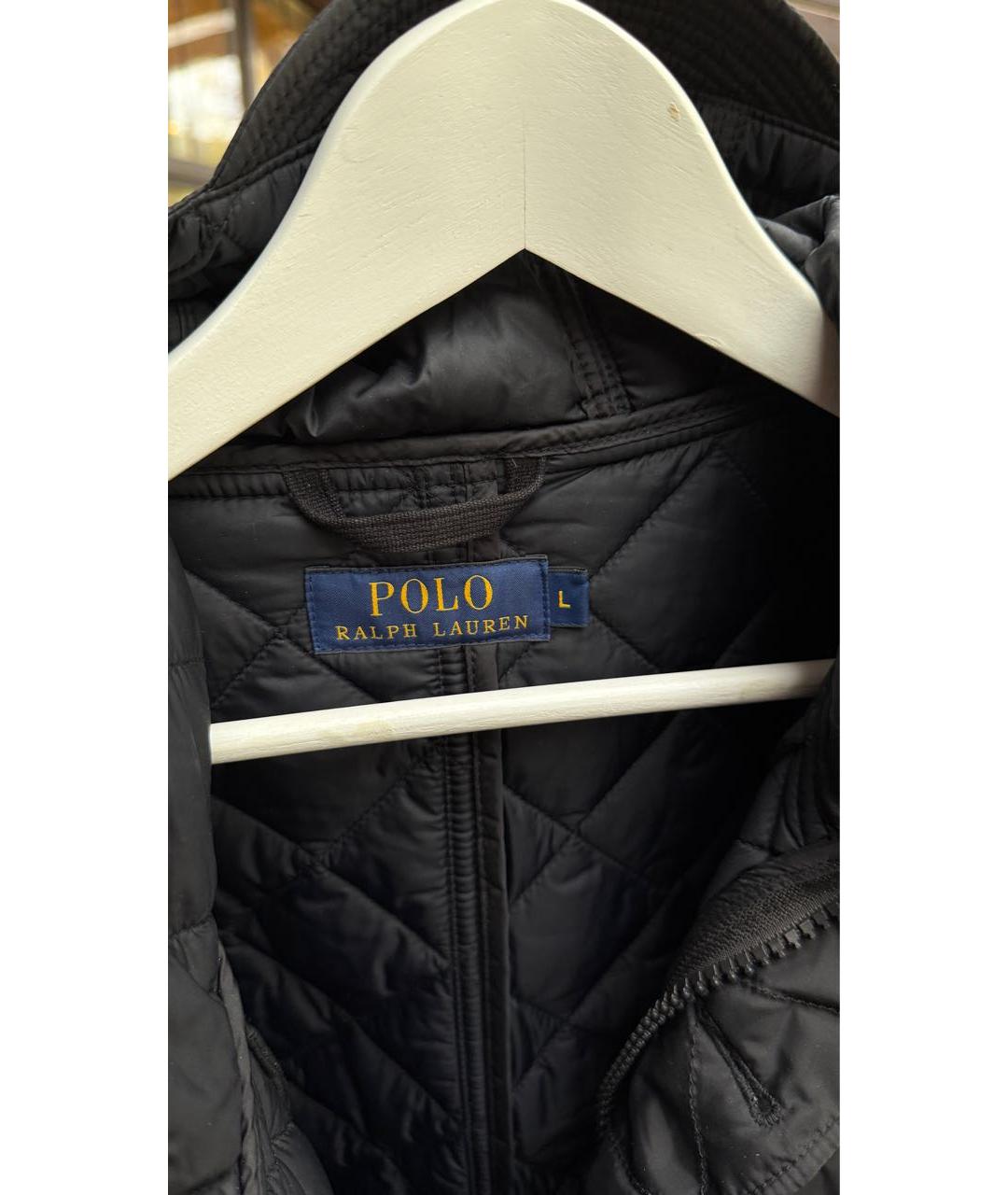 POLO RALPH LAUREN Черная полиэстеровая куртка, фото 3