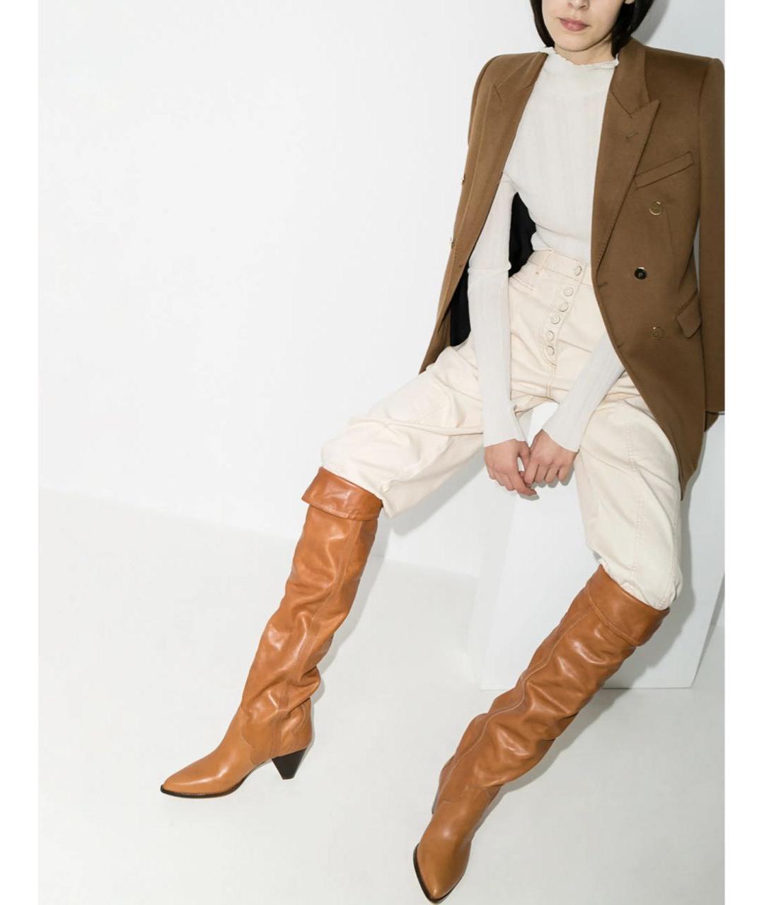 ISABEL MARANT Кожаные ботфорты, фото 2