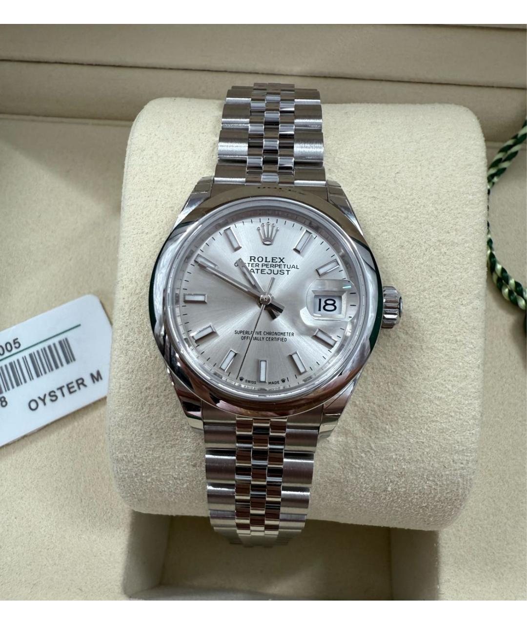 ROLEX Серебряные металлические часы, фото 7