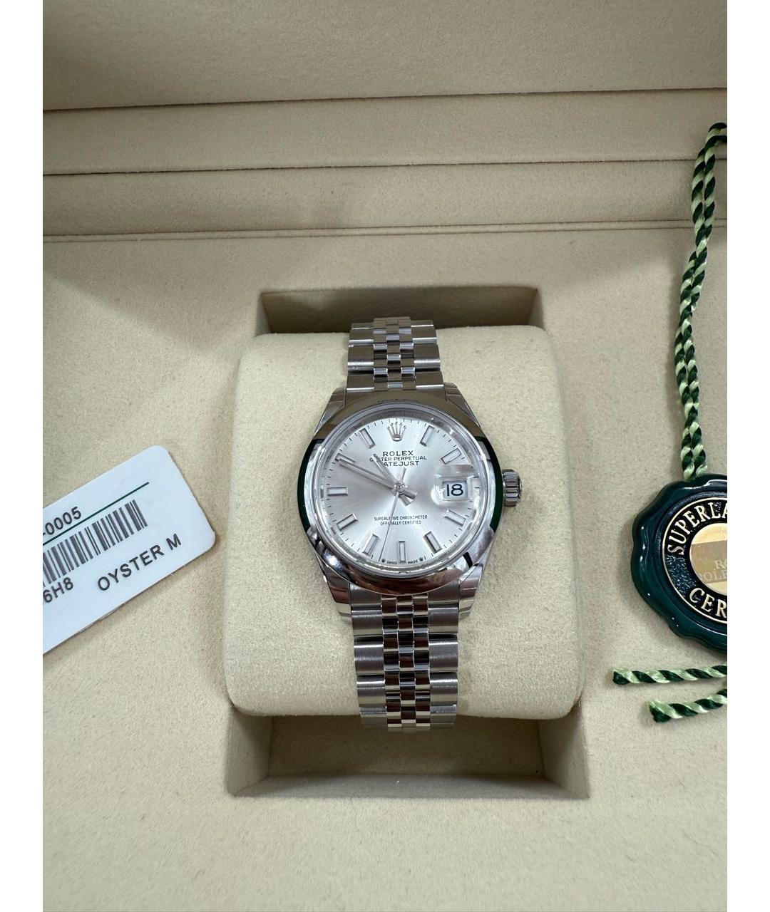 ROLEX Серебряные металлические часы, фото 8