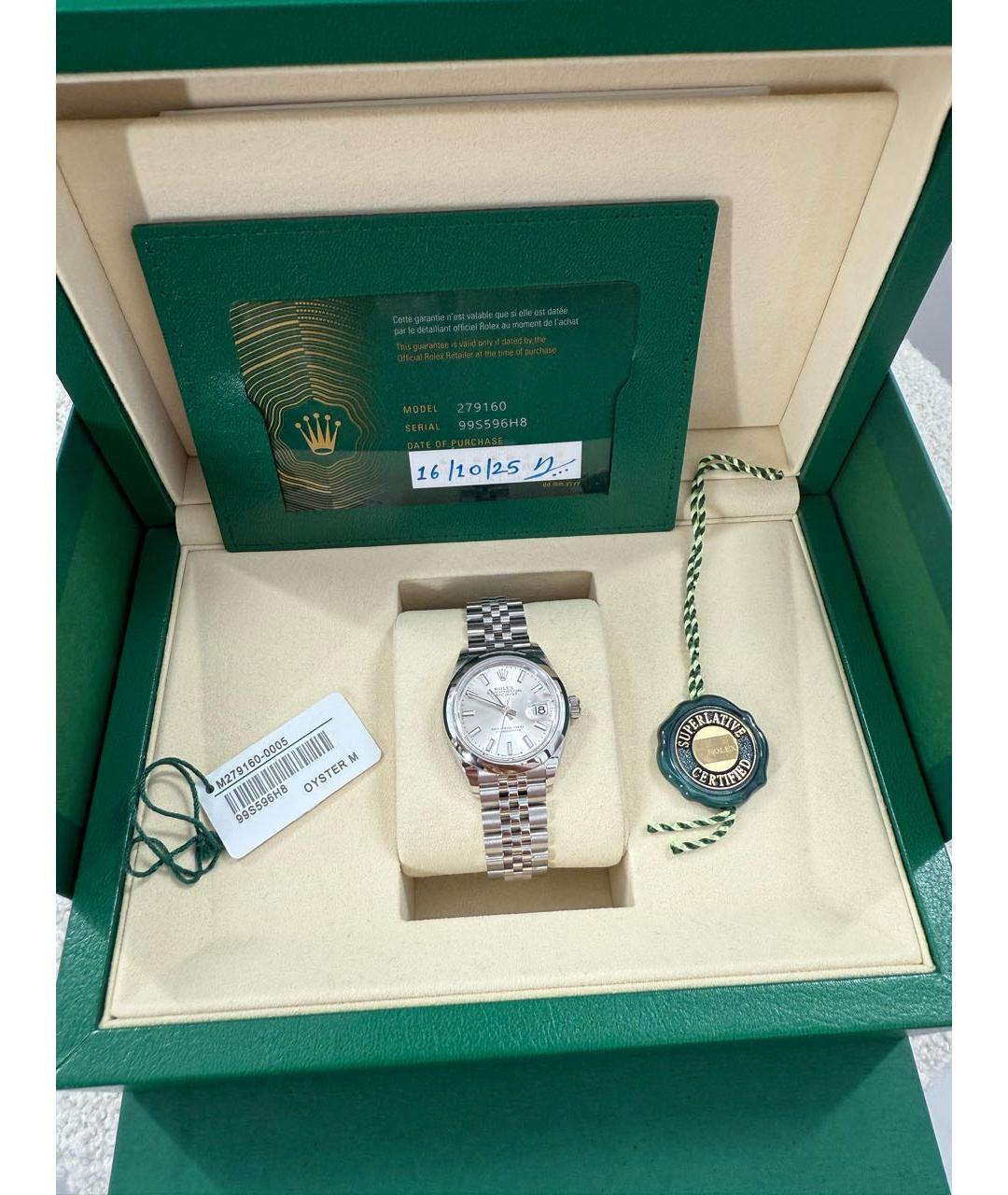 ROLEX Серебряные металлические часы, фото 6