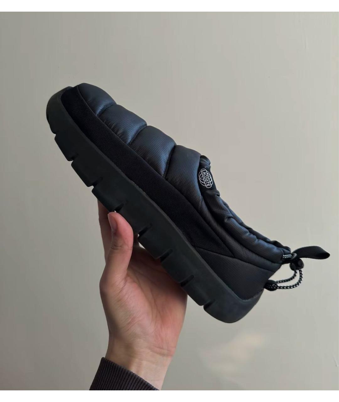 LACOSTE Черные низкие кроссовки / кеды, фото 6