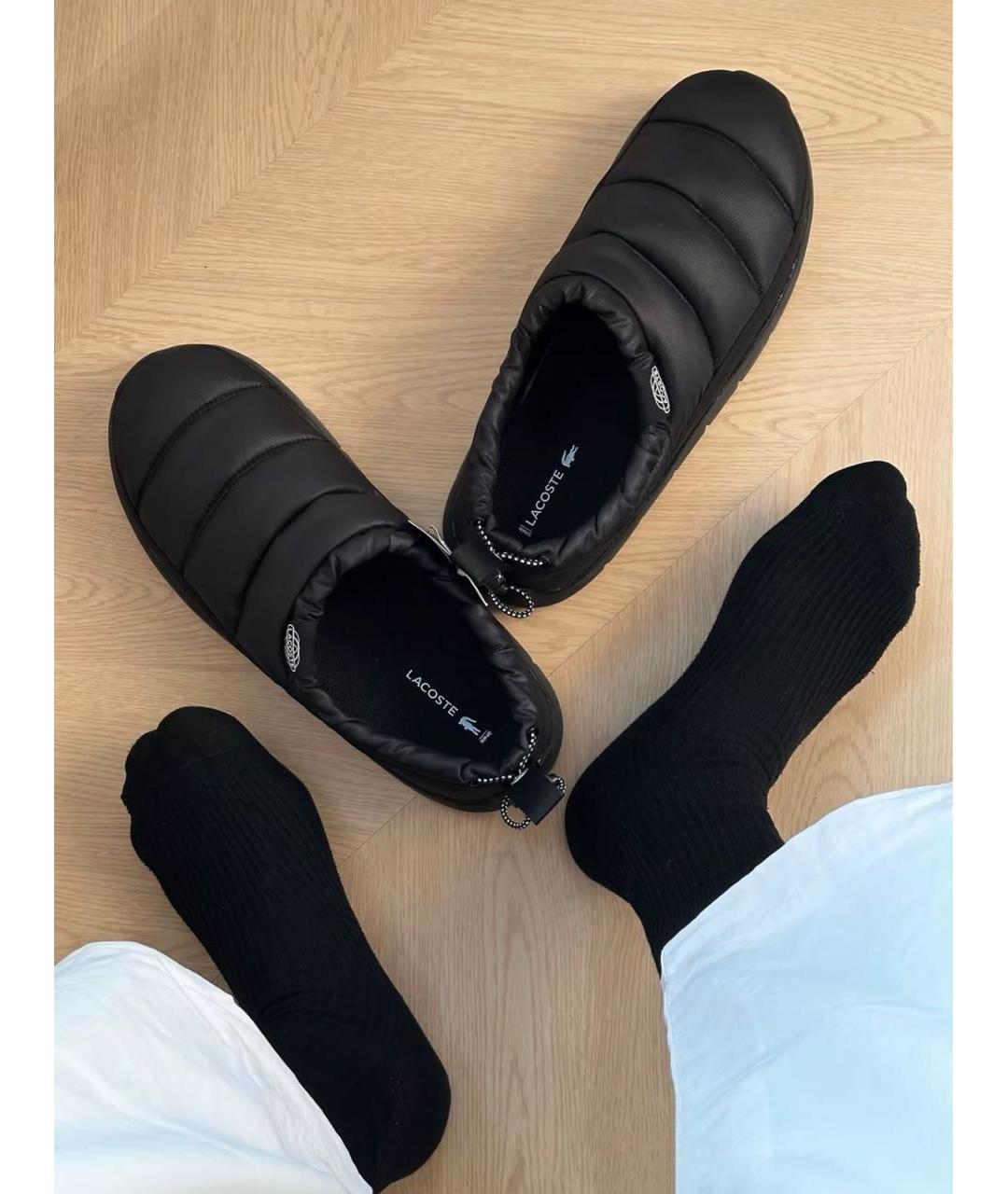 LACOSTE Черные низкие кроссовки / кеды, фото 7