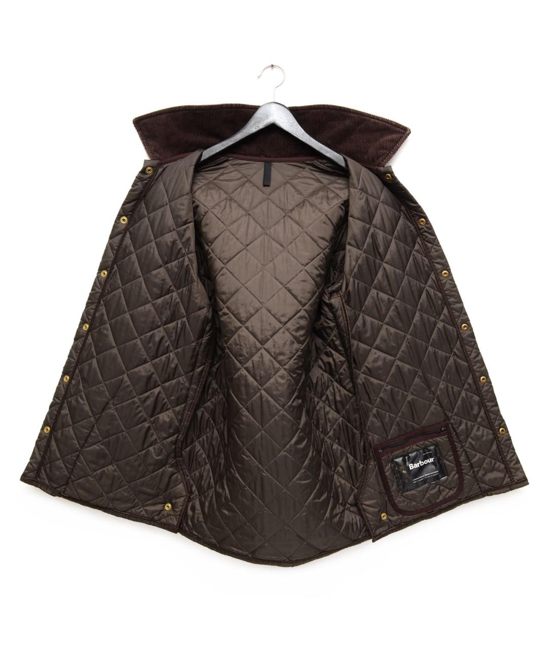 BARBOUR Коричневая синтетическая куртка, фото 3