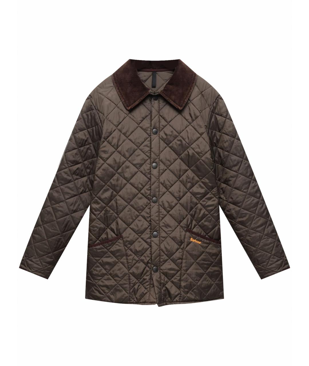 BARBOUR Коричневая синтетическая куртка, фото 1