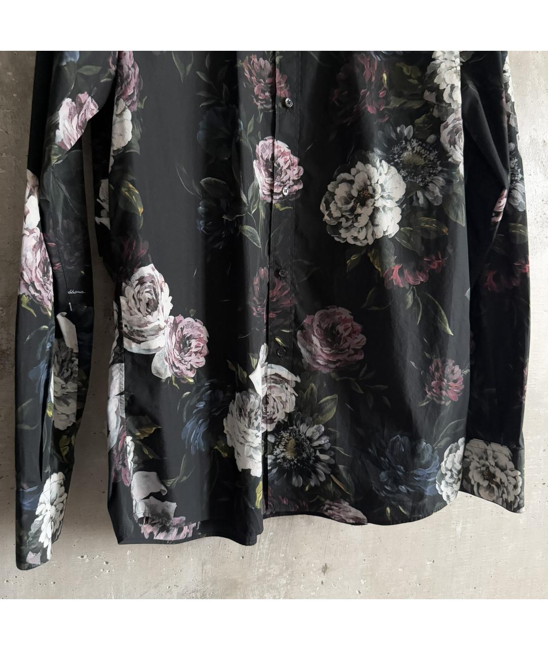 DOLCE&GABBANA Черная хлопковая кэжуал рубашка, фото 6