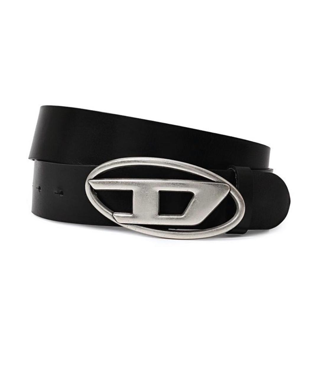 DIESEL Черный кожаный ремень, фото 1