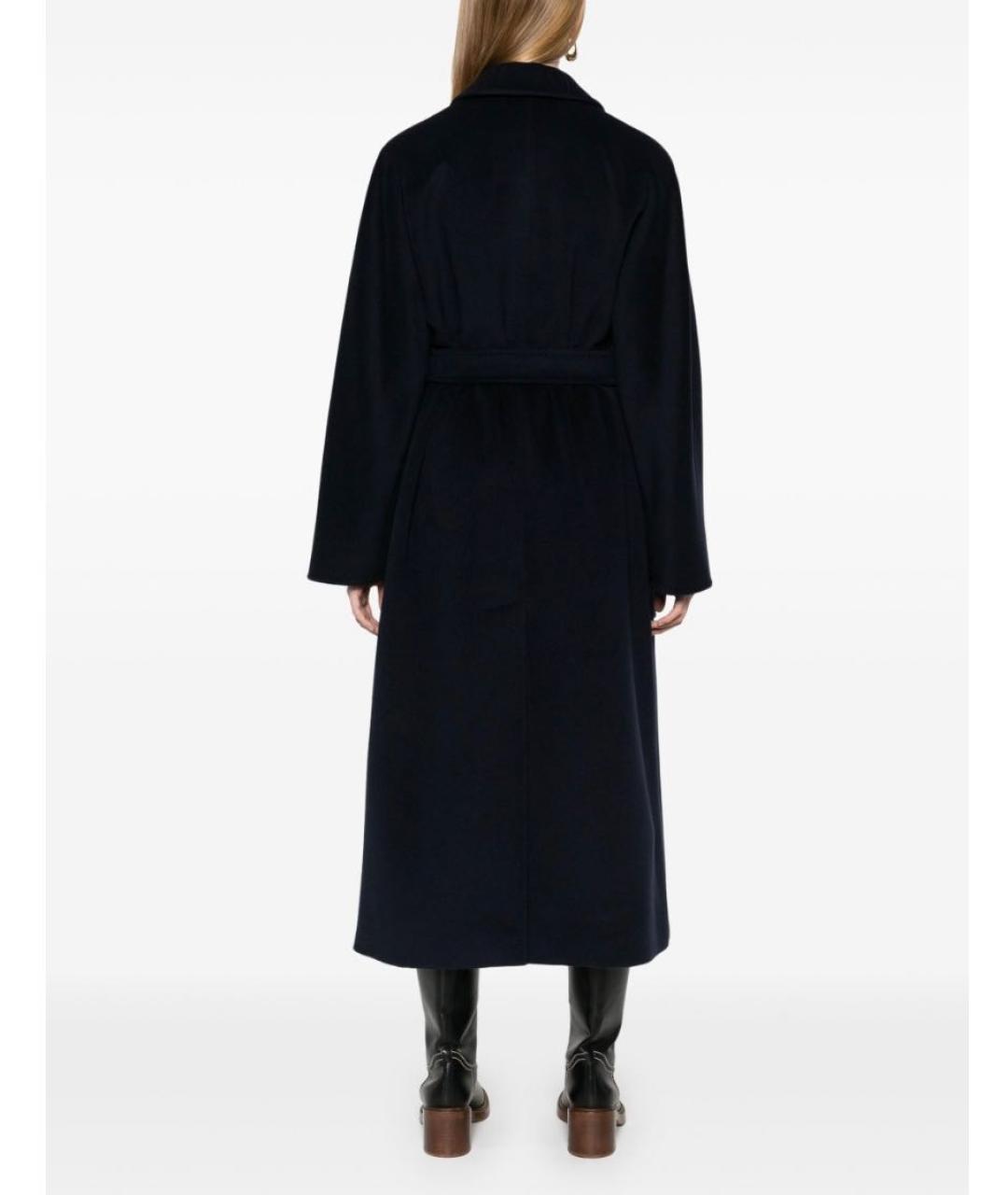 MAX MARA Темно-синее шерстяное пальто, фото 5