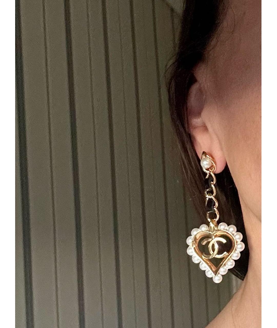 CHANEL Золотые серьги, фото 4