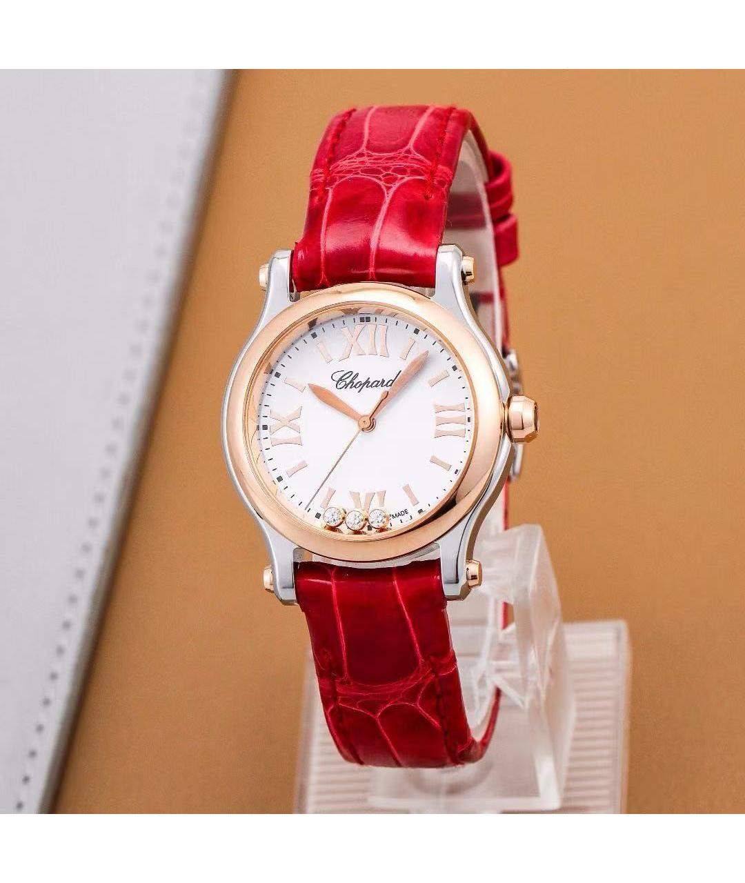 CHOPARD Красные часы из розового золота, фото 2