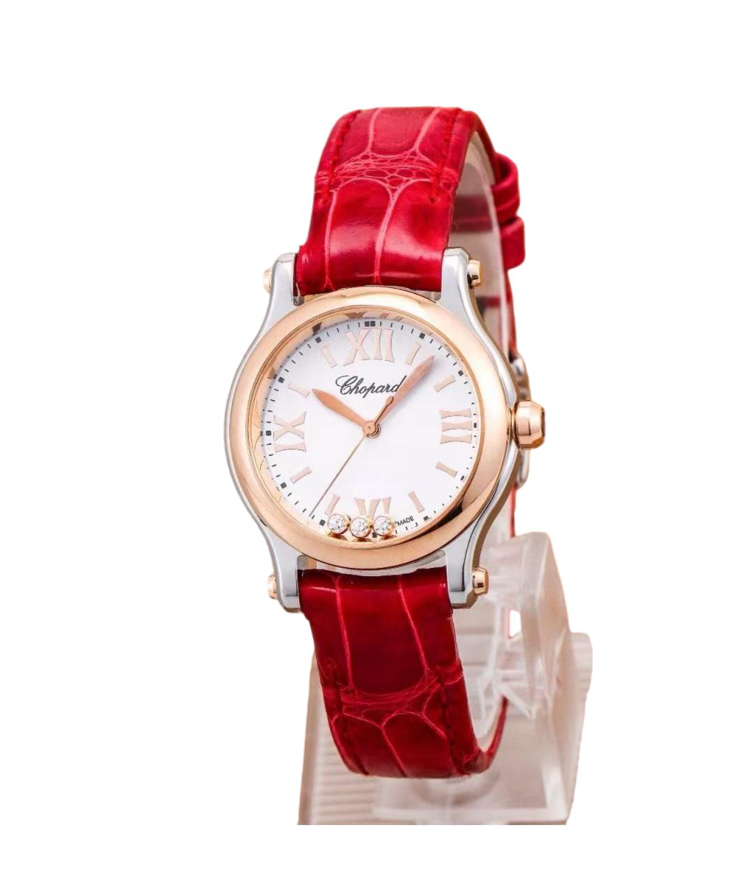 CHOPARD Красные часы из розового золота, фото 7