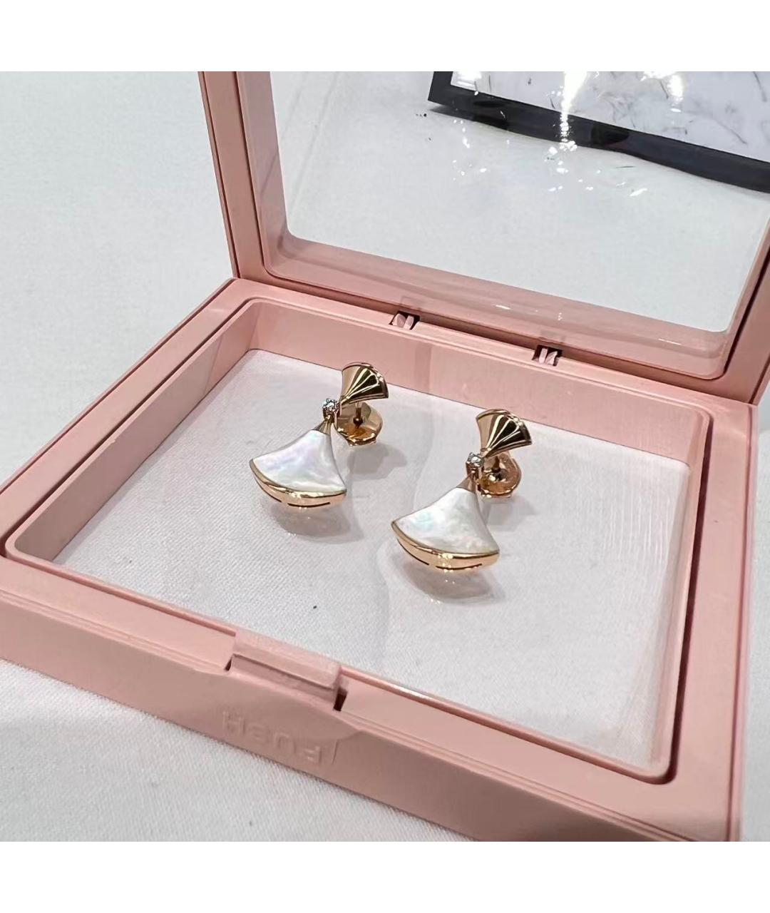 BVLGARI Золотые серьги из розового золота, фото 5