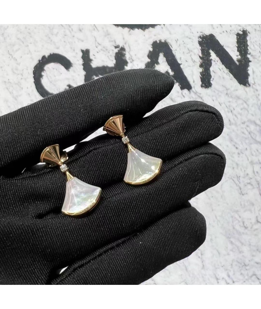BVLGARI Золотые серьги из розового золота, фото 2