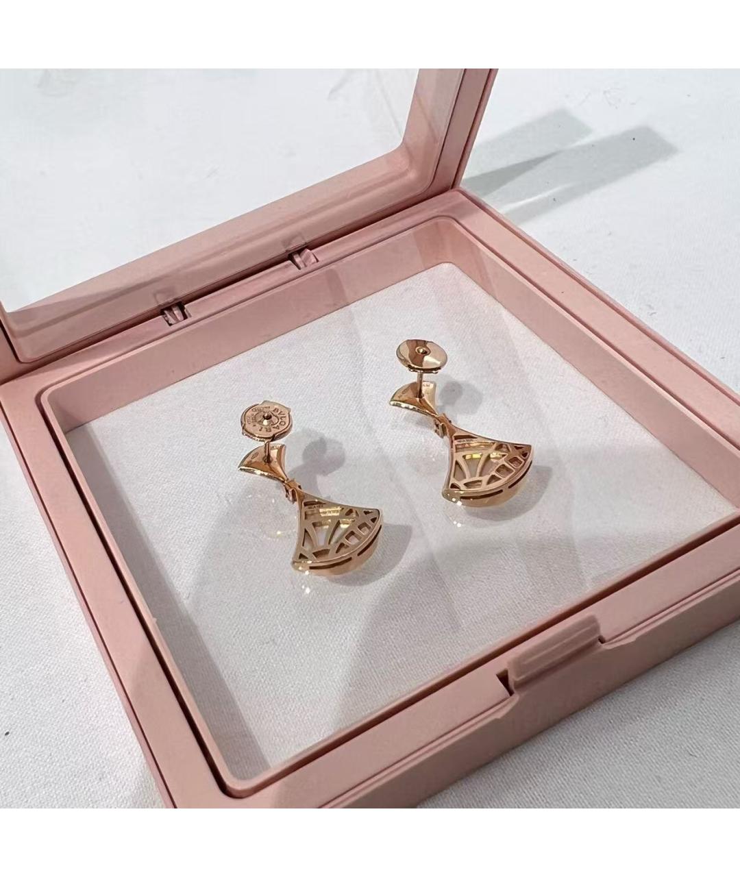 BVLGARI Золотые серьги из розового золота, фото 3