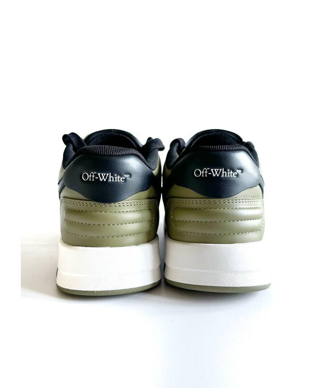 OFF-WHITE Мульти кожаные кеды, фото 5