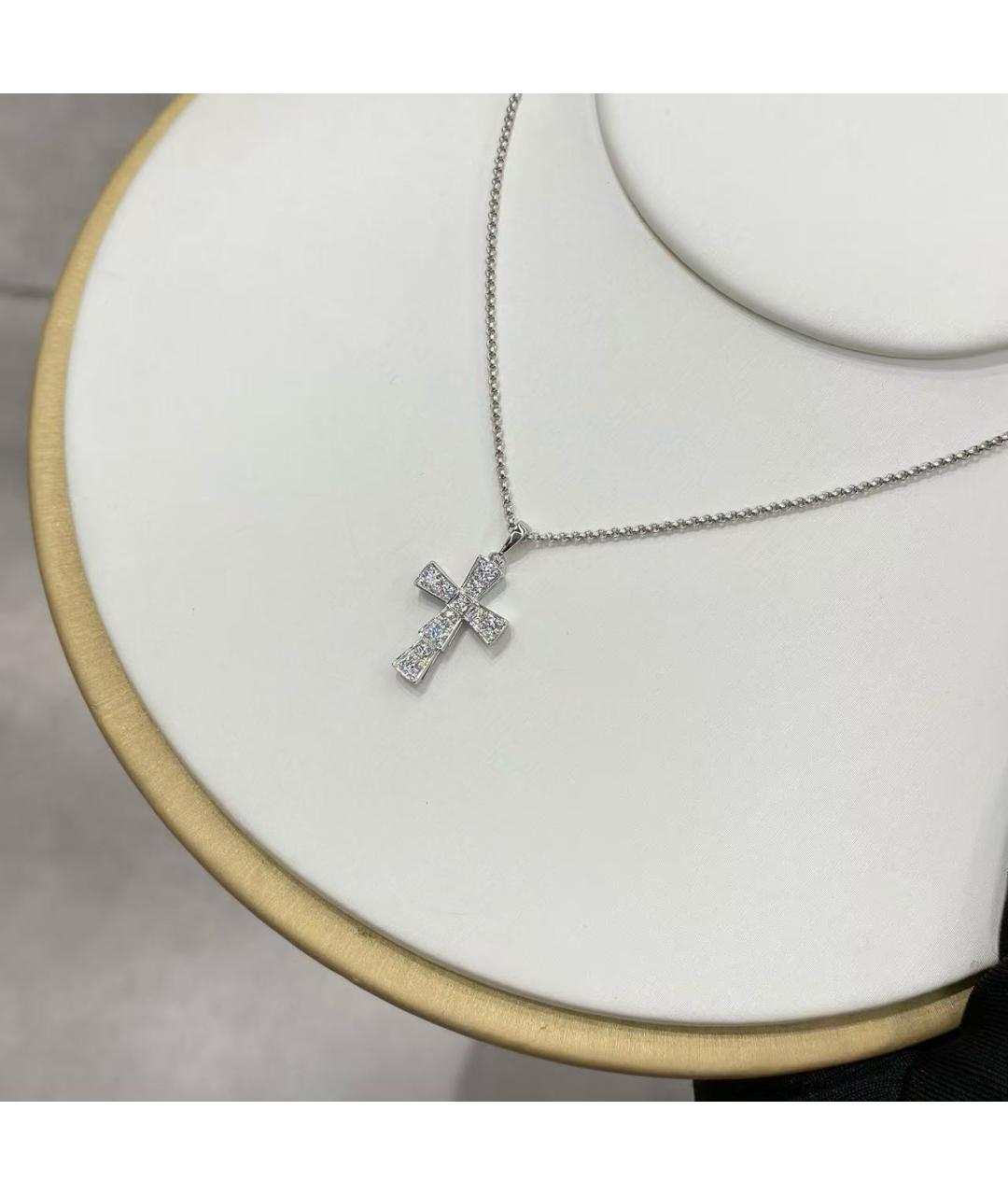 BVLGARI Серебряное колье из белого золота, фото 5