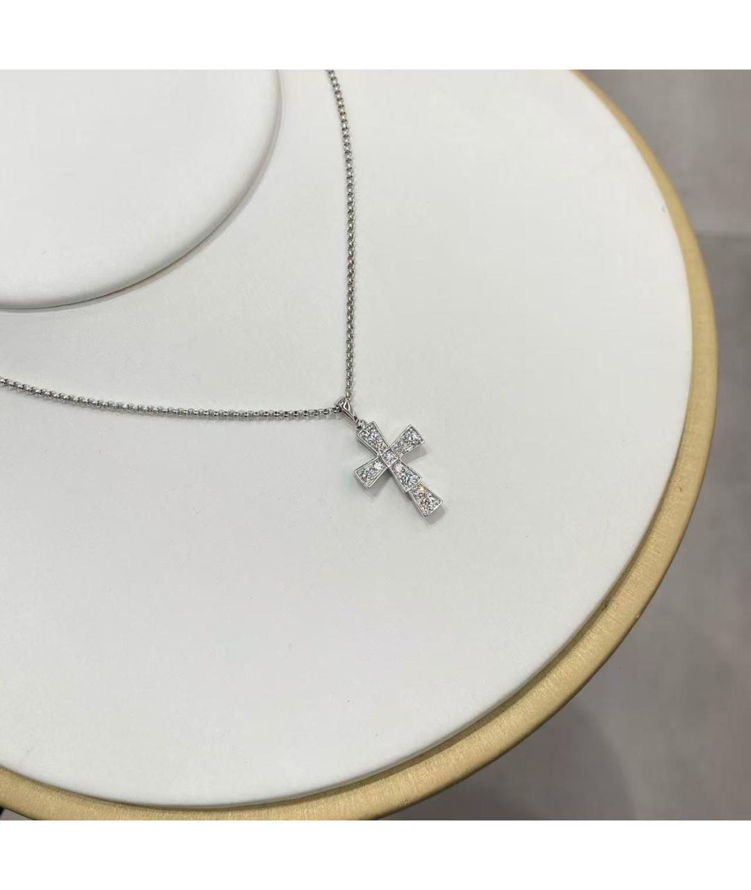 BVLGARI Серебряное колье из белого золота, фото 4