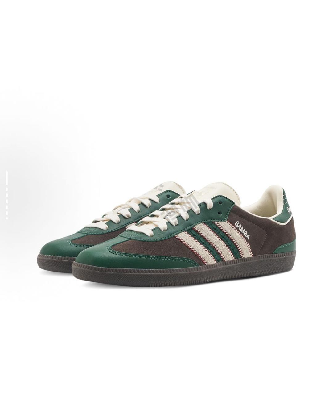 ADIDAS Коричневые замшевые кроссовки, фото 3
