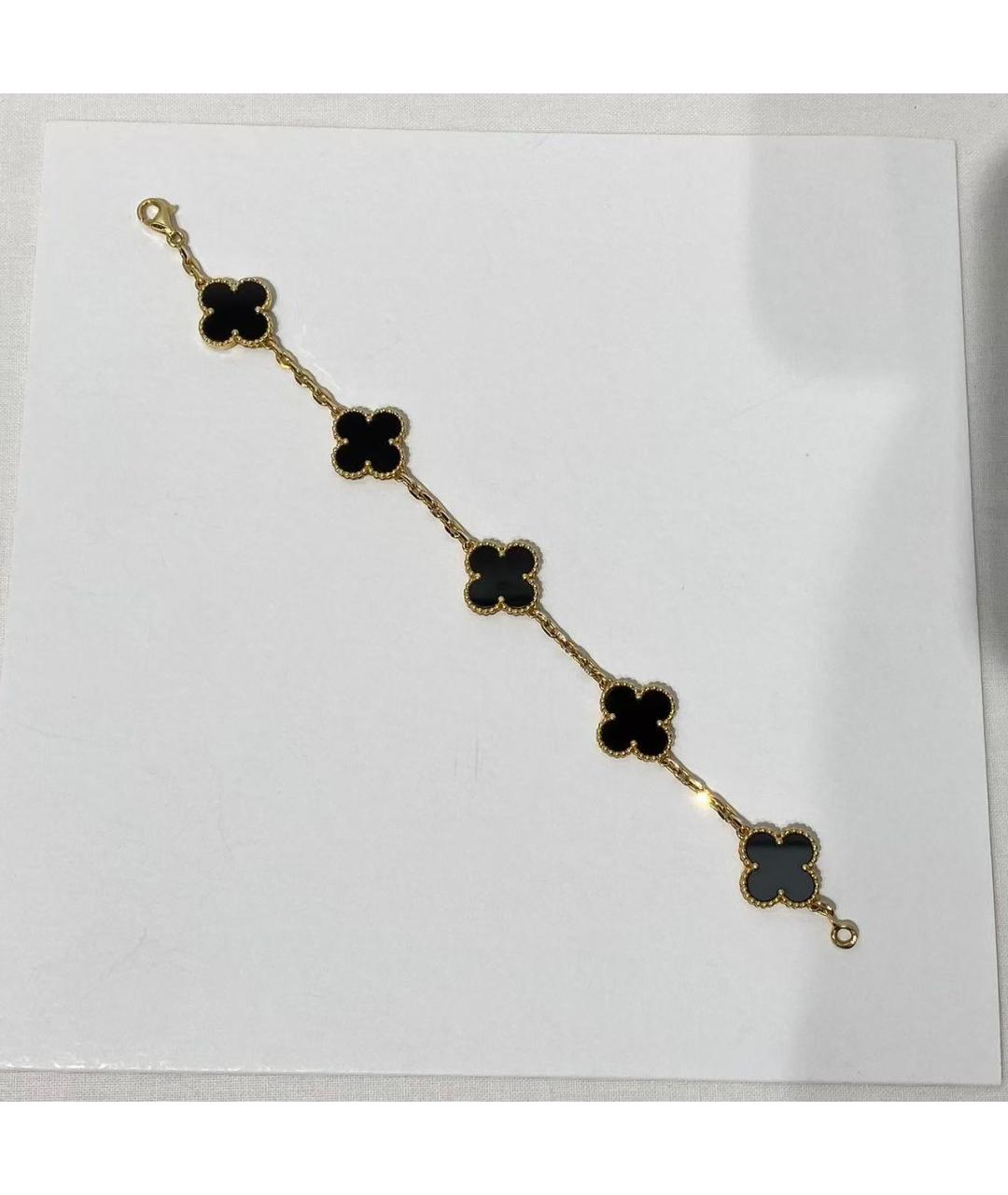 VAN CLEEF & ARPELS Черные запонки из желтого золота, фото 2