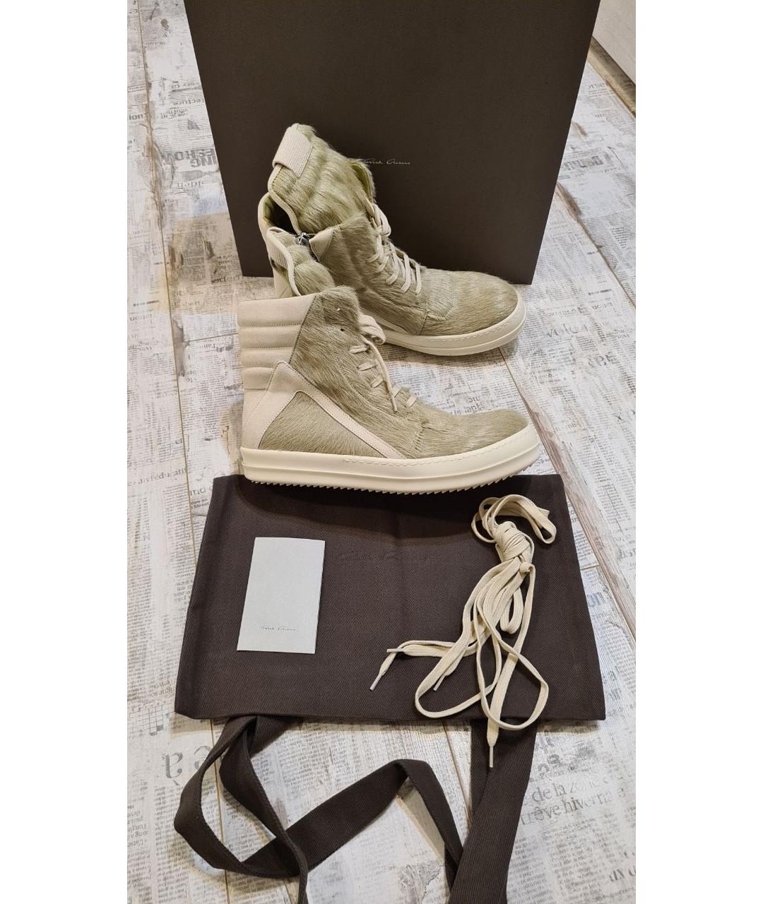 RICK OWENS Высокие кроссовки / кеды, фото 4