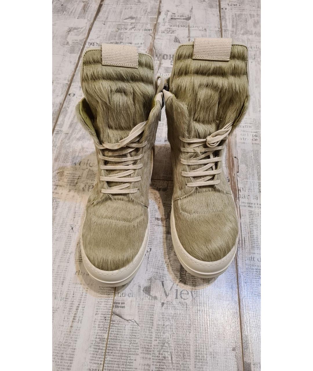 RICK OWENS Высокие кроссовки / кеды, фото 6