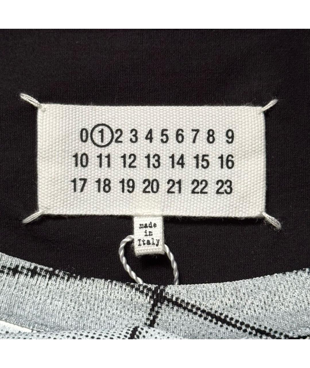 MAISON MARGIELA Черная хлопковая футболка, фото 5
