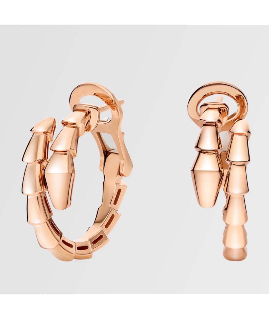 BVLGARI Розовые серьги из розового золота, фото 4