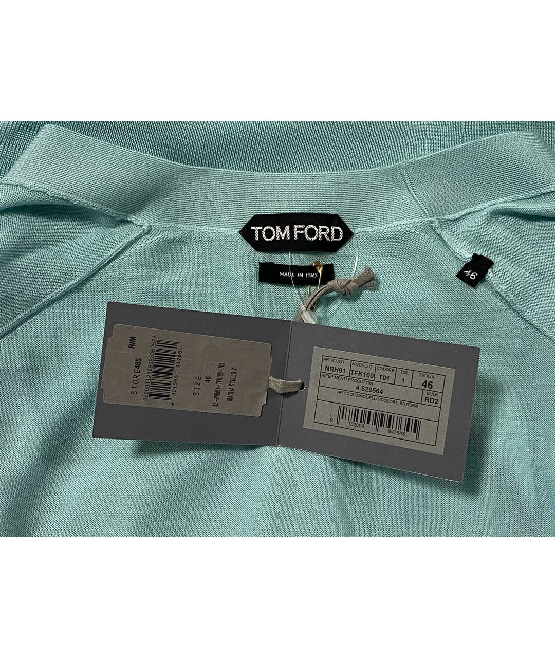 TOM FORD Бирюзовый джемпер / свитер, фото 3
