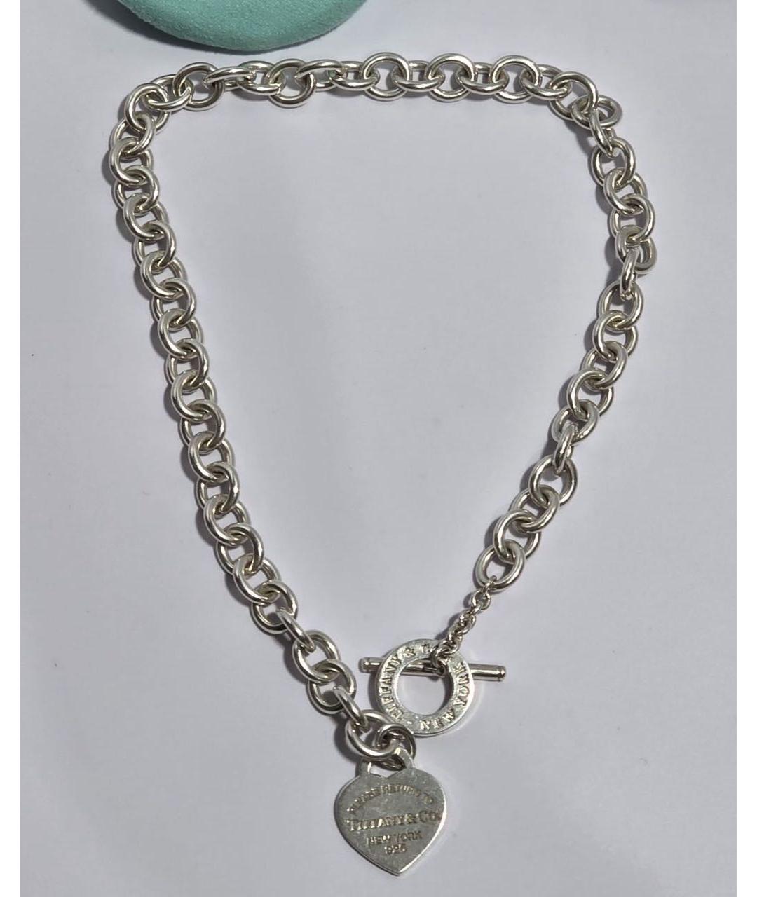 TIFFANY&CO Серебряное серебряное колье, фото 6