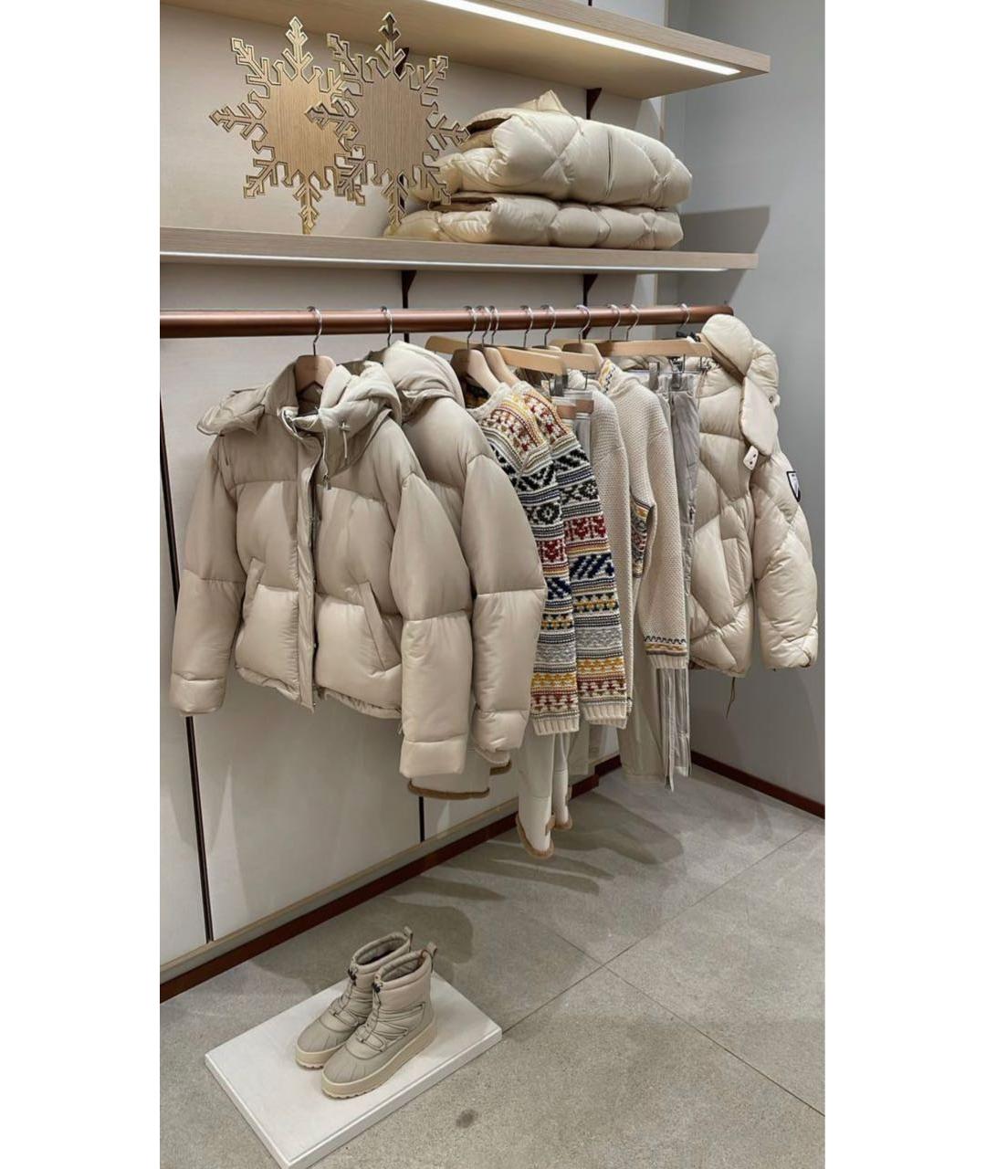 LORO PIANA Бежевый пуховик, фото 3