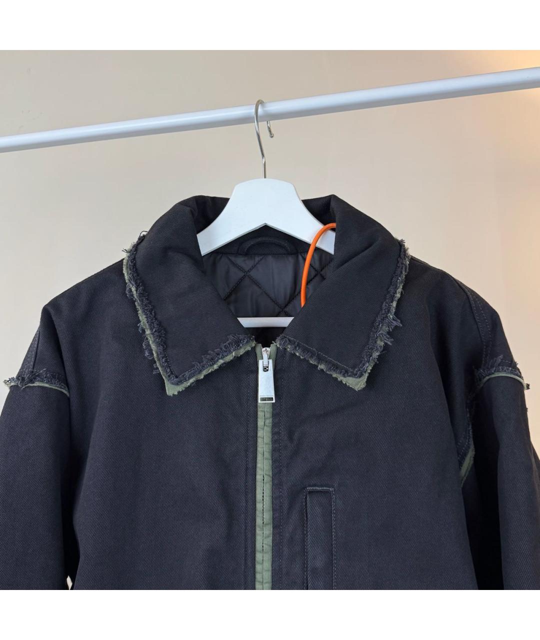 HERON PRESTON Черная деним куртка, фото 6