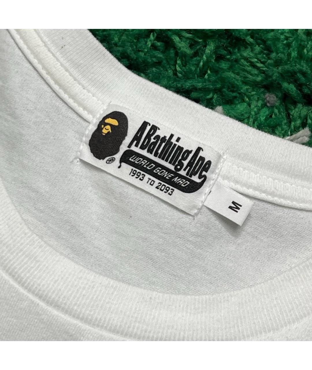 BAPE Белая хлопковая футболка, фото 3
