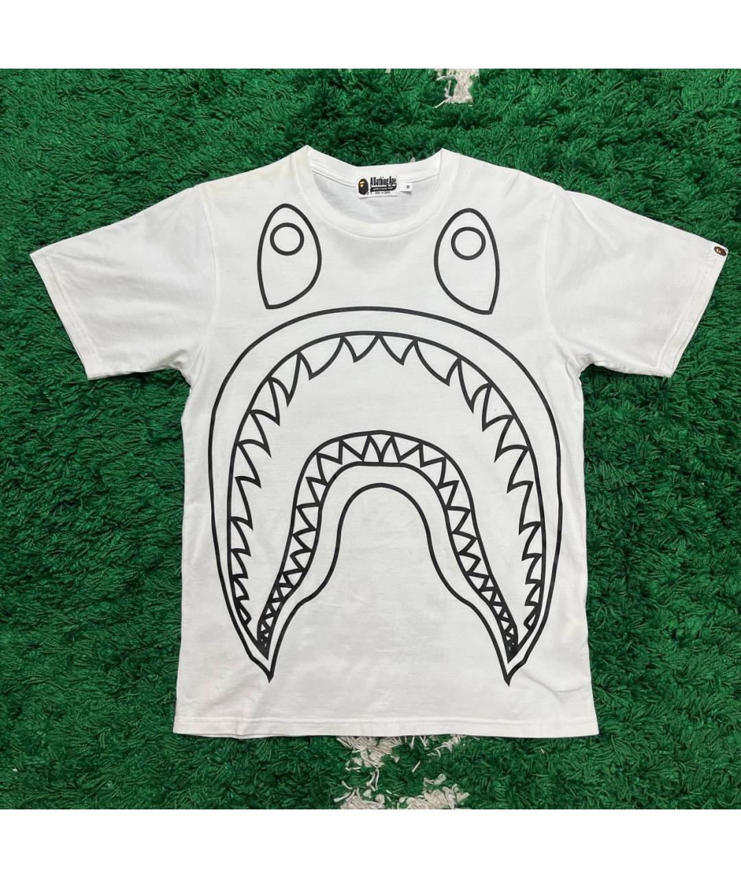 BAPE Белая хлопковая футболка, фото 5