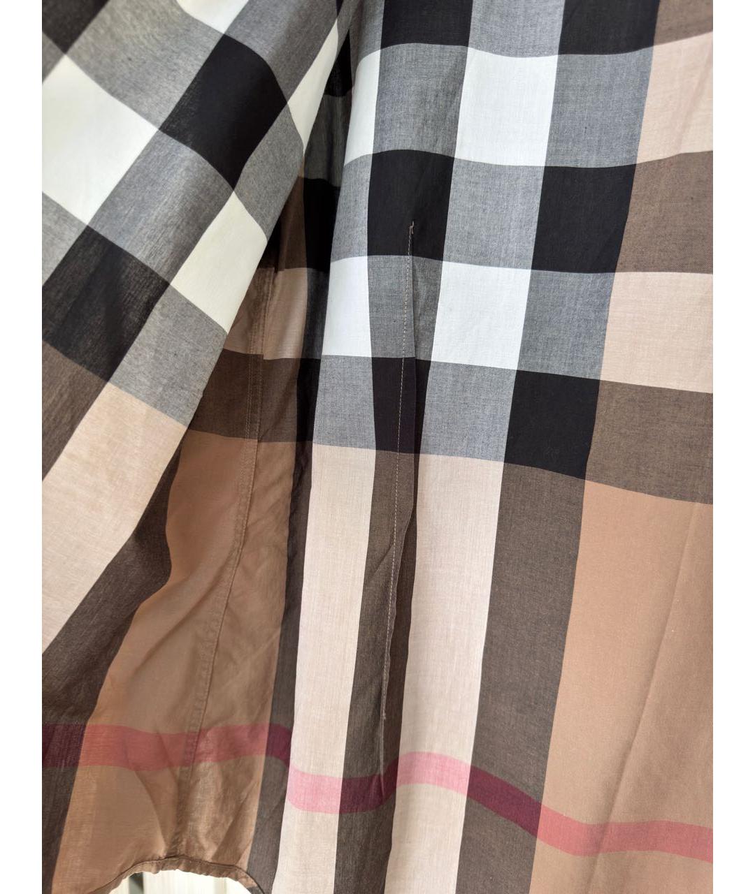 BURBERRY Коричневая хлопковая рубашка, фото 3