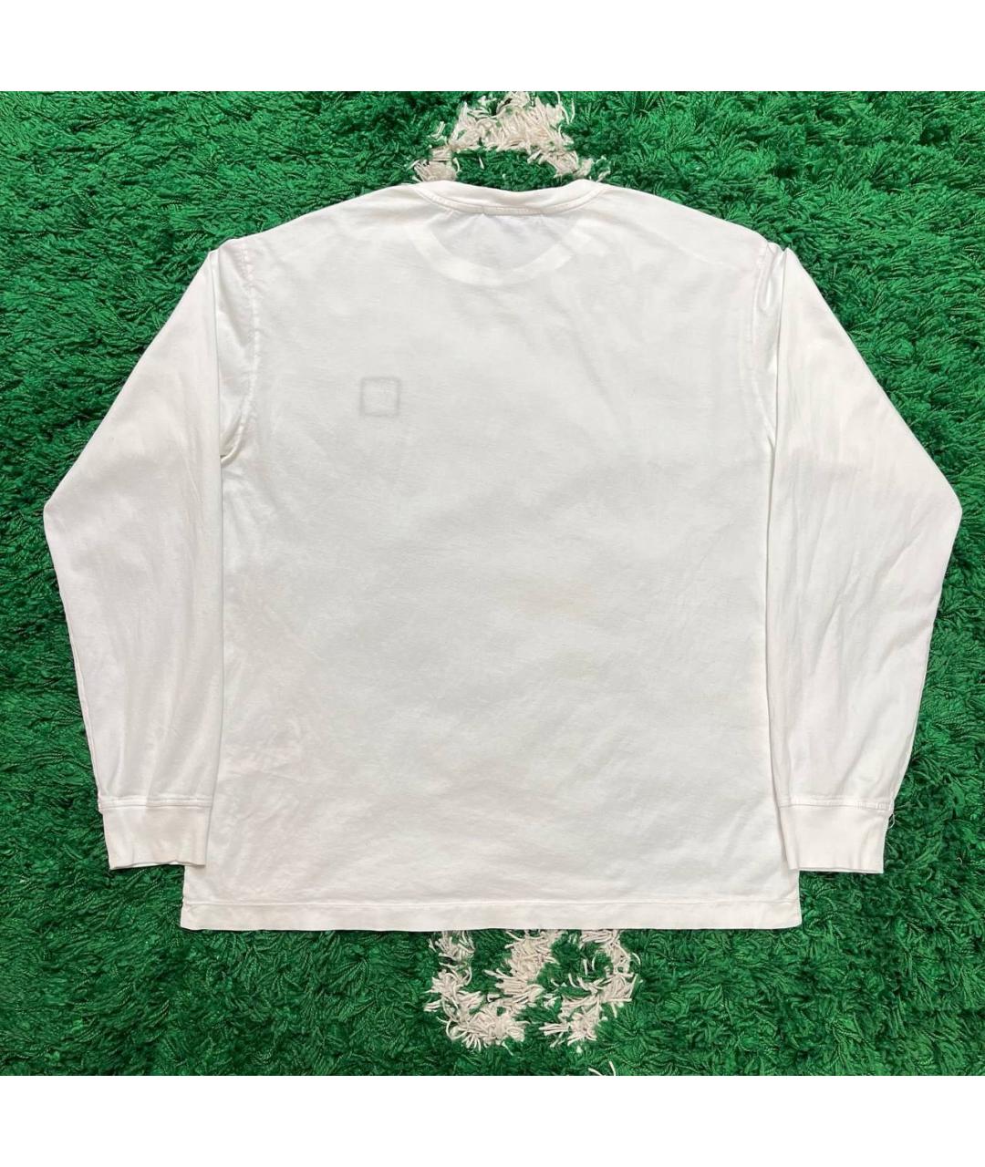 STONE ISLAND Белая хлопковая футболка, фото 3