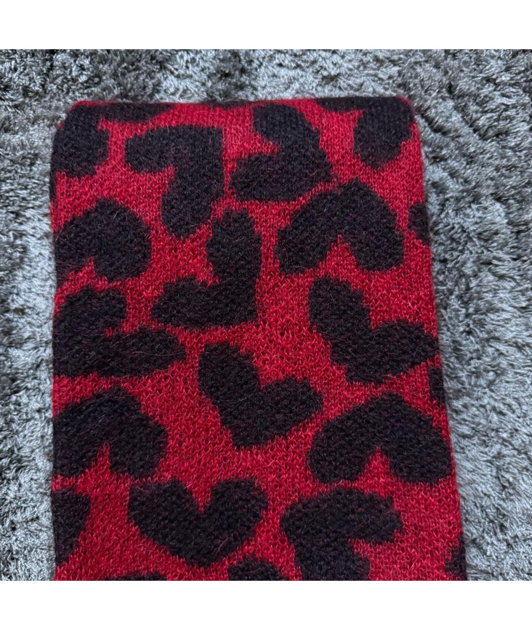 SAINT LAURENT Красный шарф, фото 2