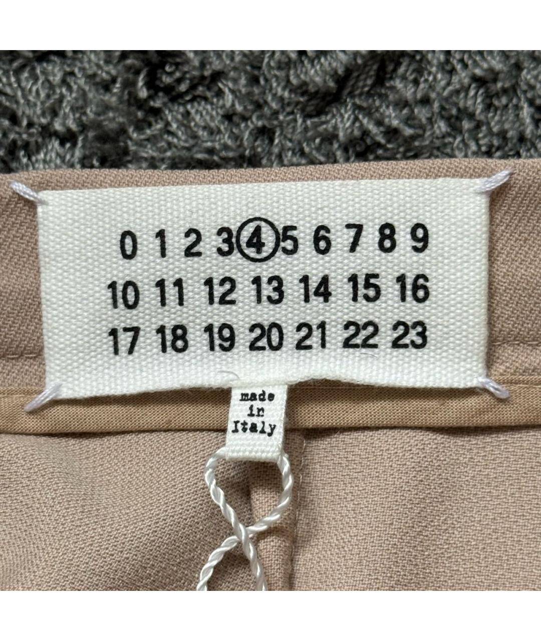 MAISON MARGIELA Розовые шерстяные брюки узкие, фото 5