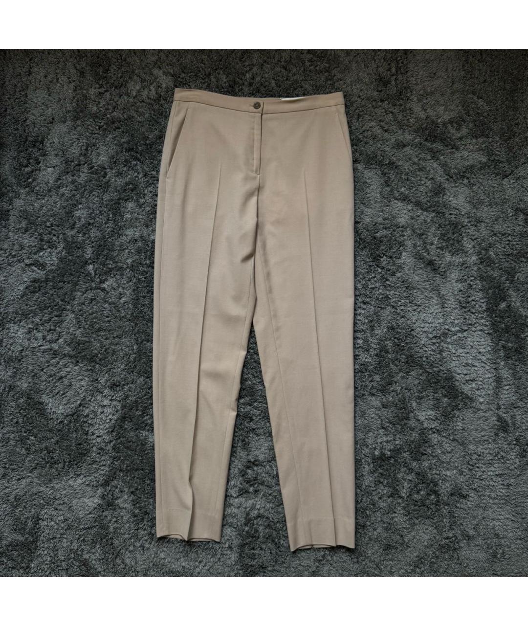 MAISON MARGIELA Розовые шерстяные брюки узкие, фото 7