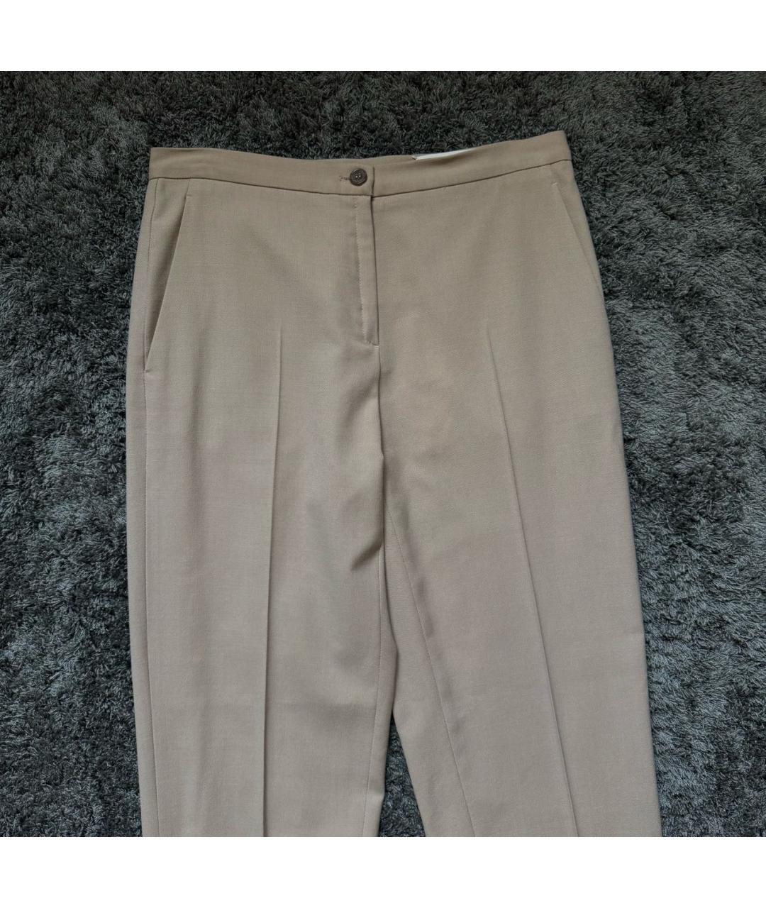 MAISON MARGIELA Розовые шерстяные брюки узкие, фото 2