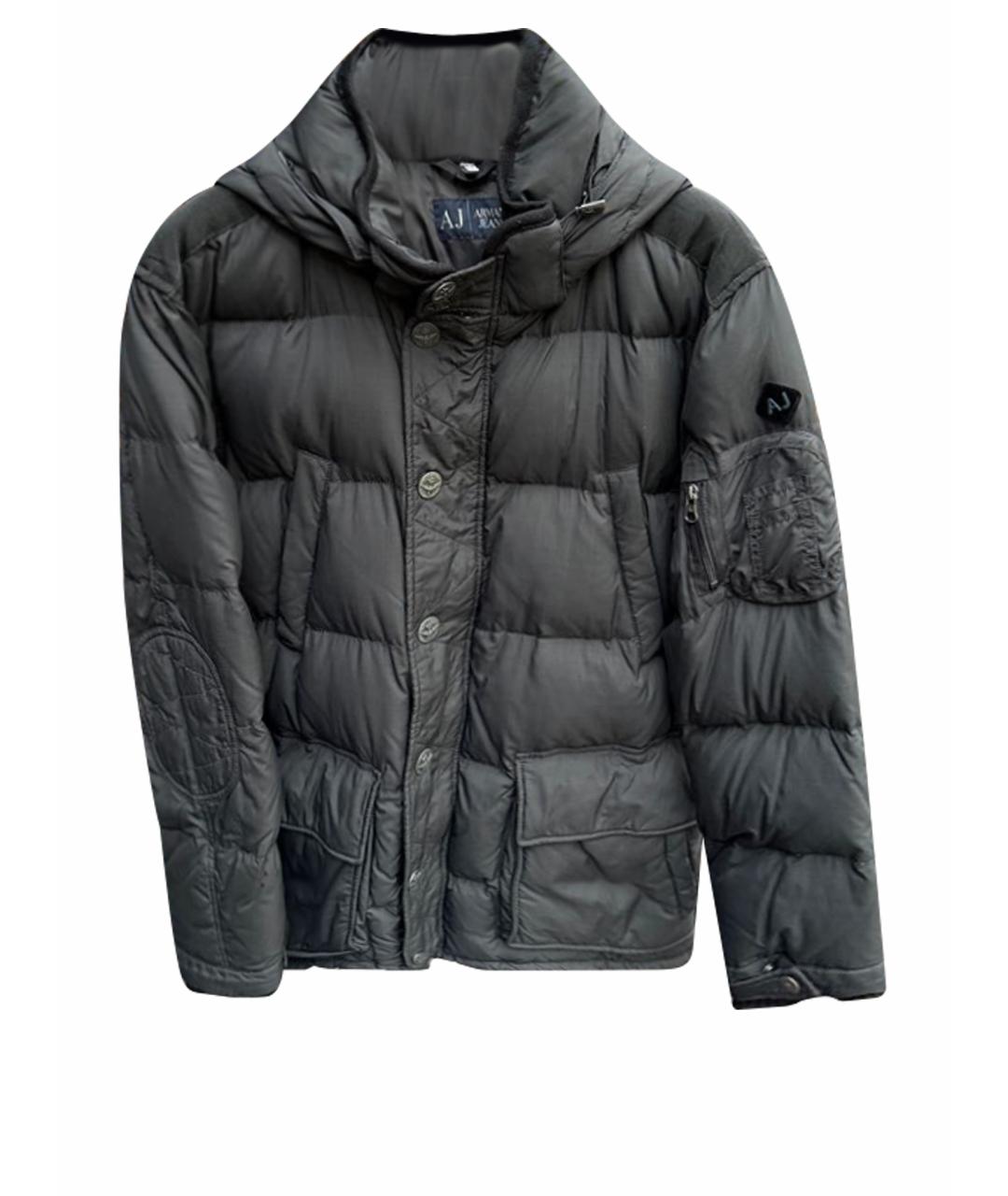 ARMANI JEANS Черная полиамидовая куртка, фото 1