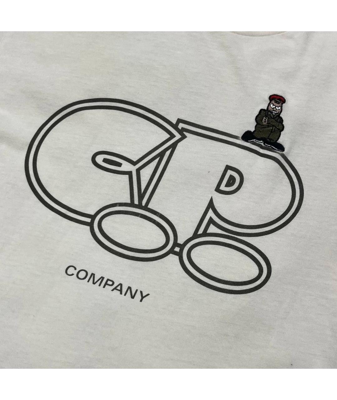 CP COMPANY Белая хлопковая футболка, фото 2